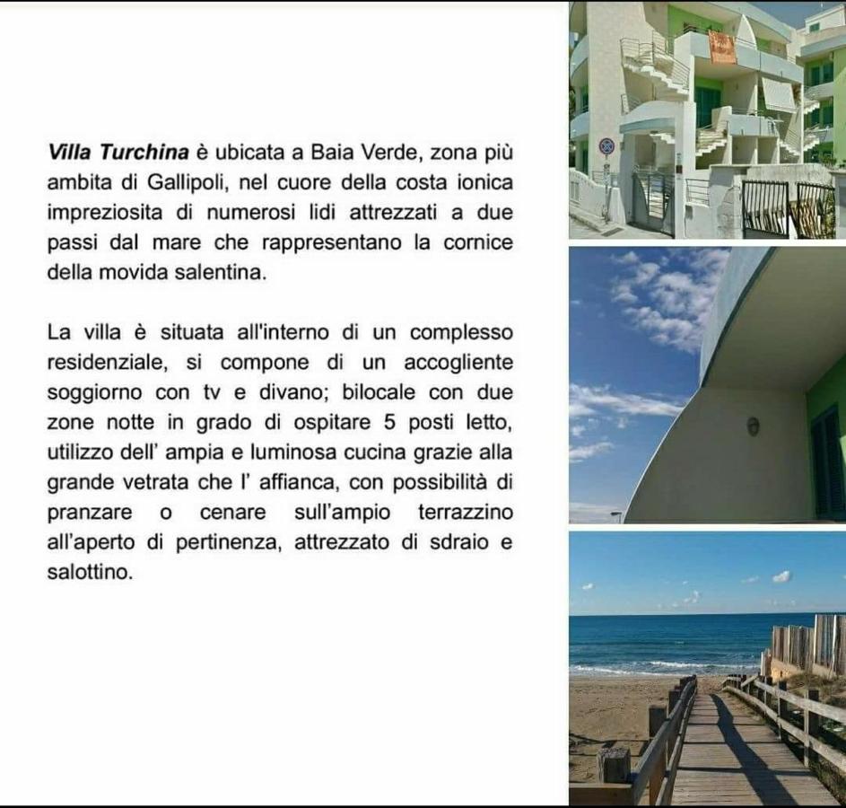 Villa Turchina Gallipoli Eksteriør bilde